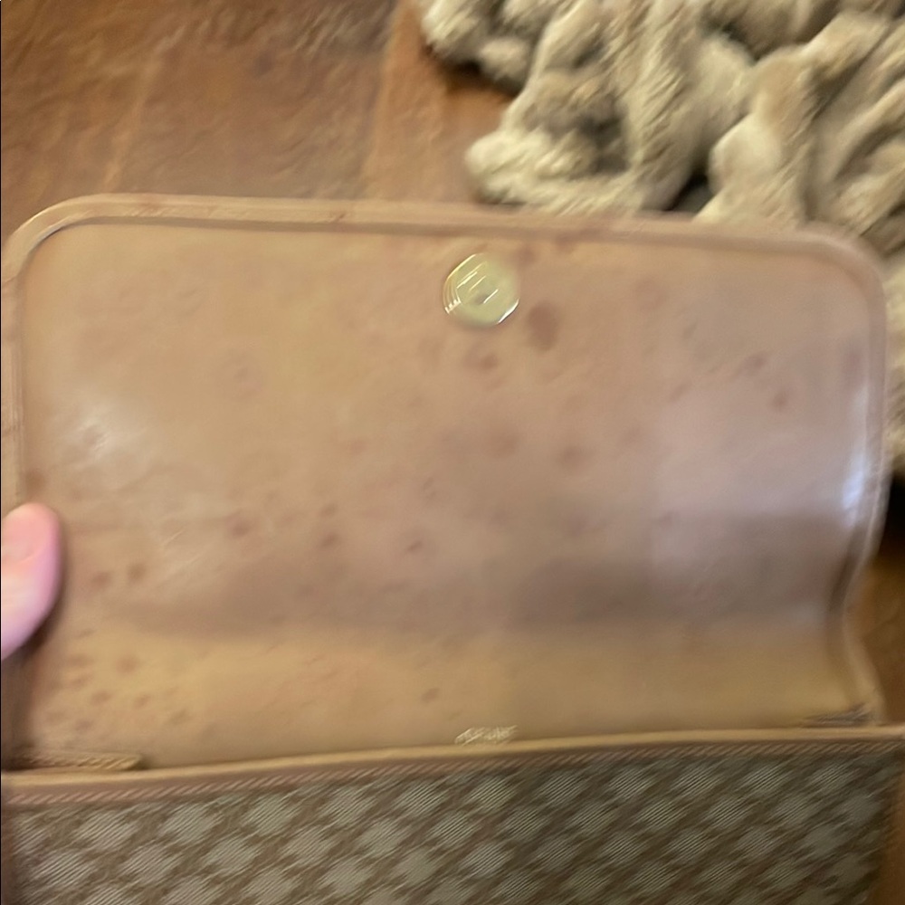 Celine Beige Monogram Envelope Clutch - Picture 3 of 4
